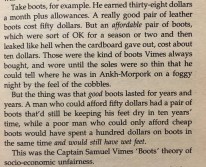 Quote - The reason that the rich were so rich, Vimes reasoned, was because they managed to spend less money