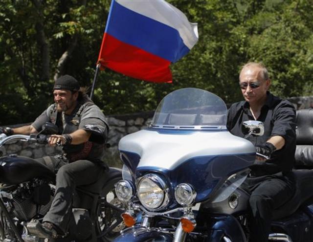 Vladimir Putin Harley Davidson Sevastopol July 2010